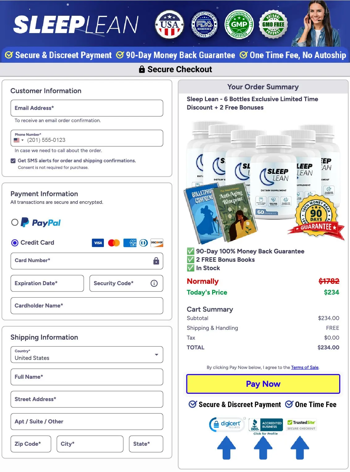 Sleep Lean Secure Checkout